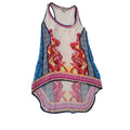 Flying Tomato Bohemian Tank Top S Paisley Print Sleeveless Sheer Lightweight