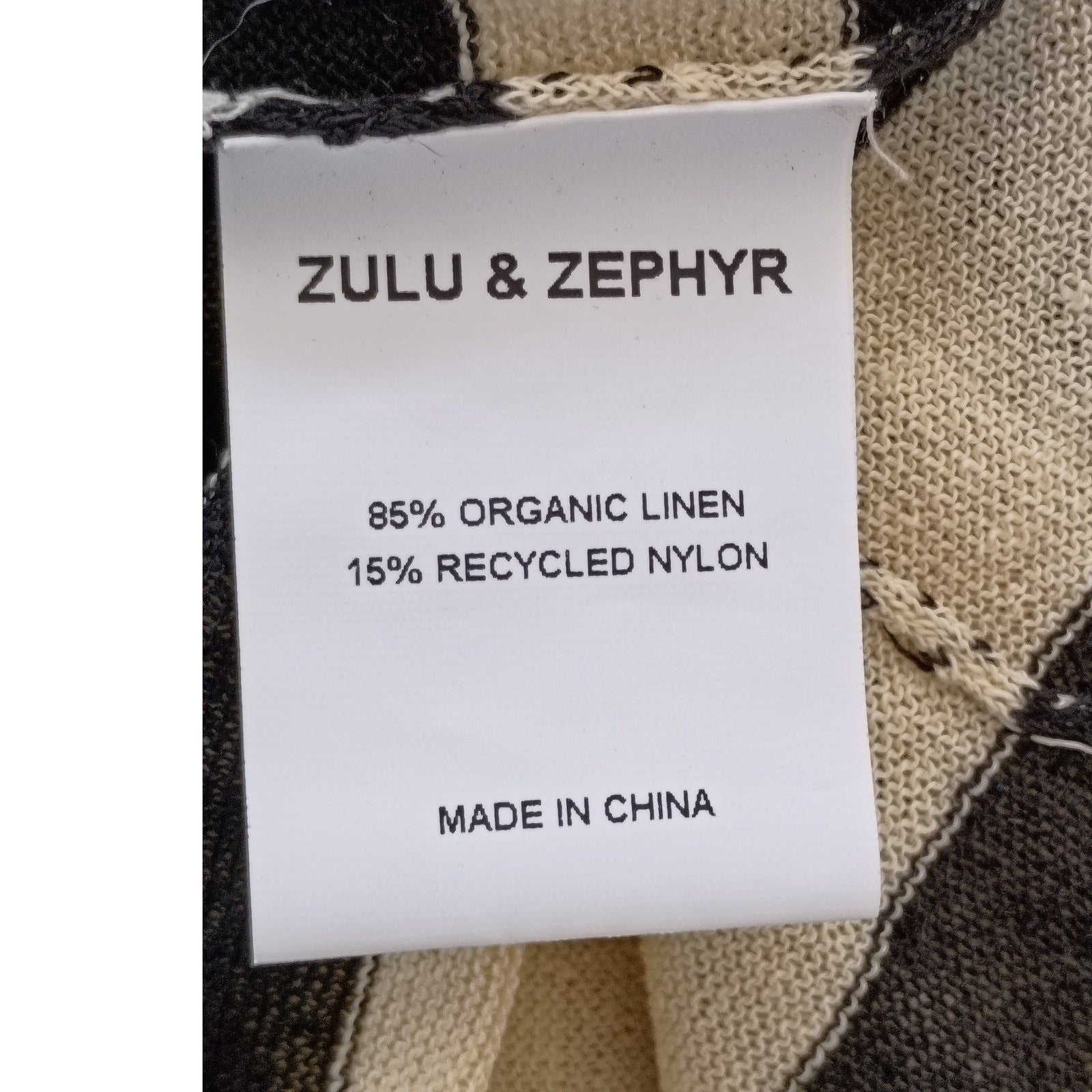 Zulu & Zephyr Striped Organic Linen Halter Maxi Dress Fits S NWOT $230 Coastal