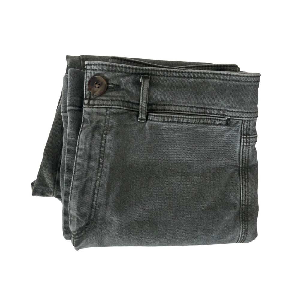 LOFT High Waisted Slim Wide Leg Olive Green Denim Jeans 8/29x28 $98