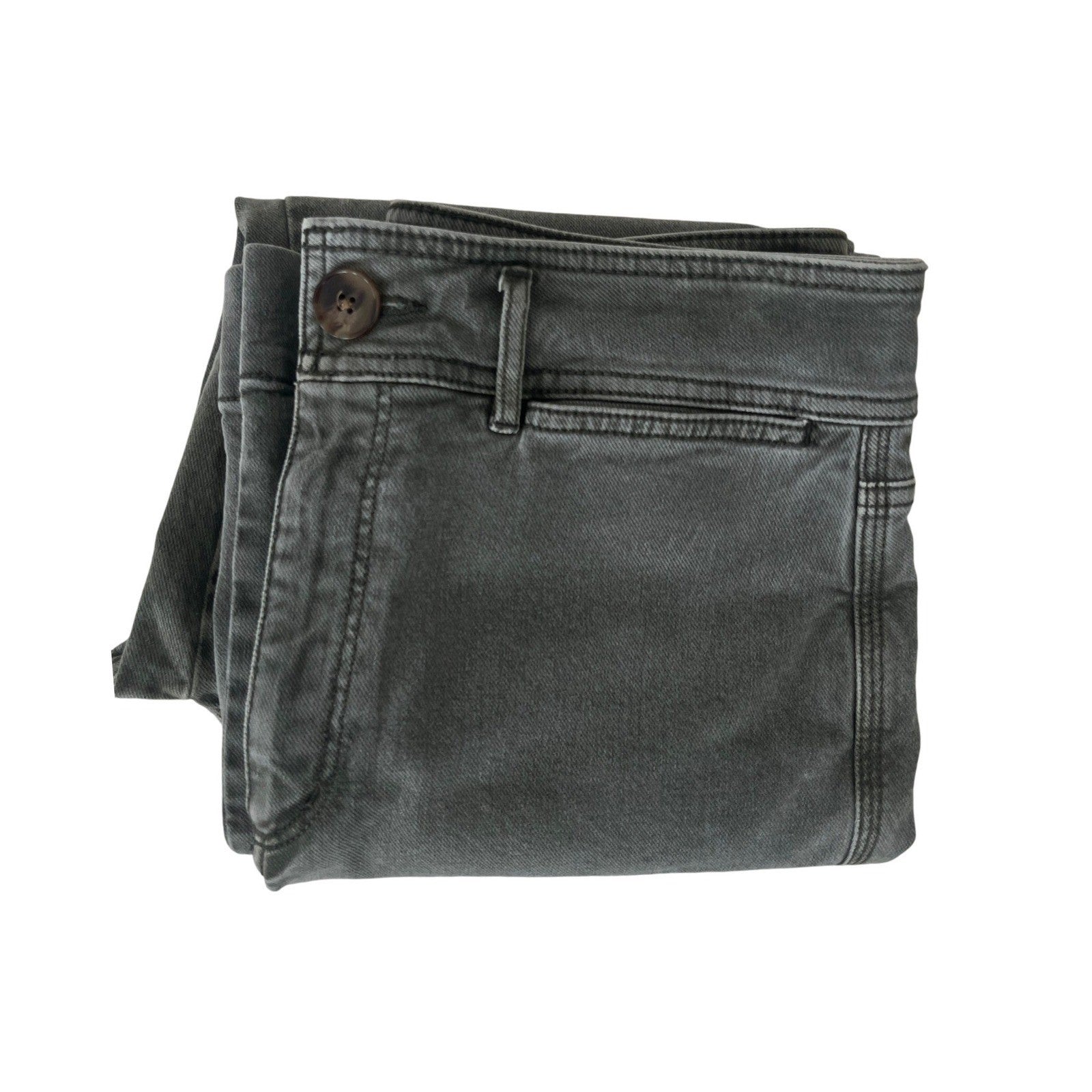 LOFT High Waisted Slim Wide Leg Olive Green Denim Jeans 8/29x28 $98