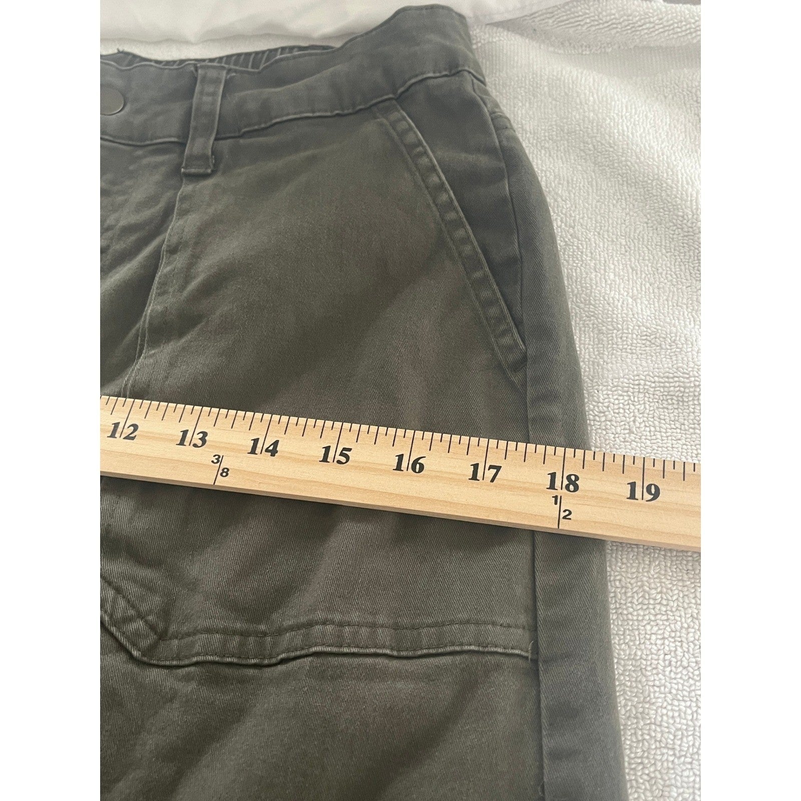 Wild Fable Y2K Olive Cargo Pants Wide Leg High Rise Stretch Twill Small NWOT