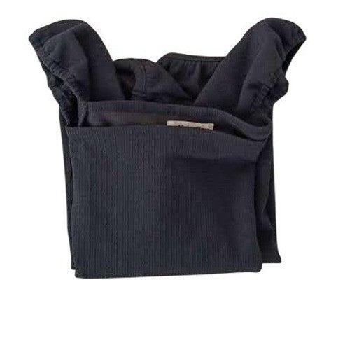 Madewell Romantic Soft Girl Black Square Neck Puff Sleeve Top Fitted Knit S