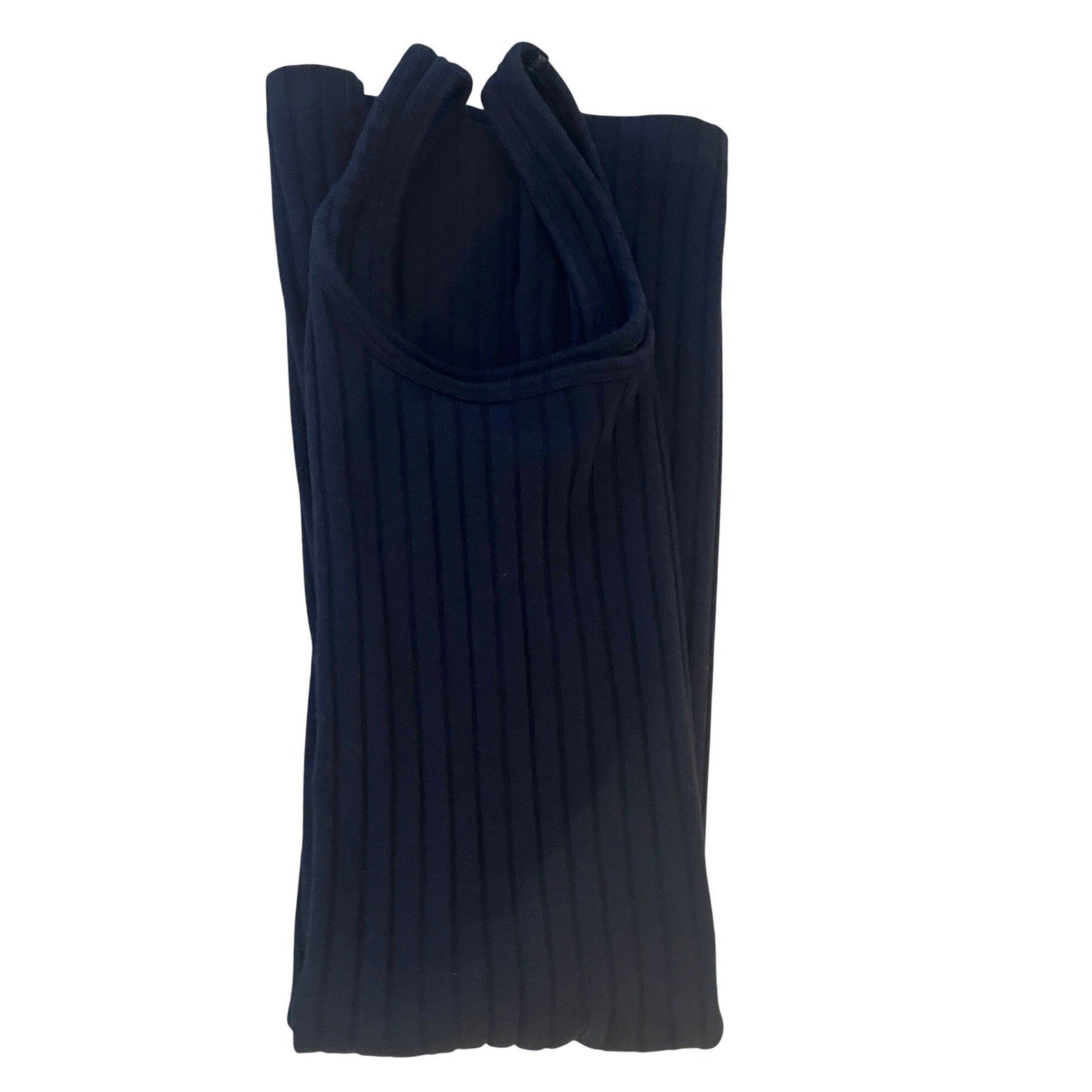 Old Navy -NWOT - Black Ribbed Tank Dress Spaghetti Strap Mini Size S