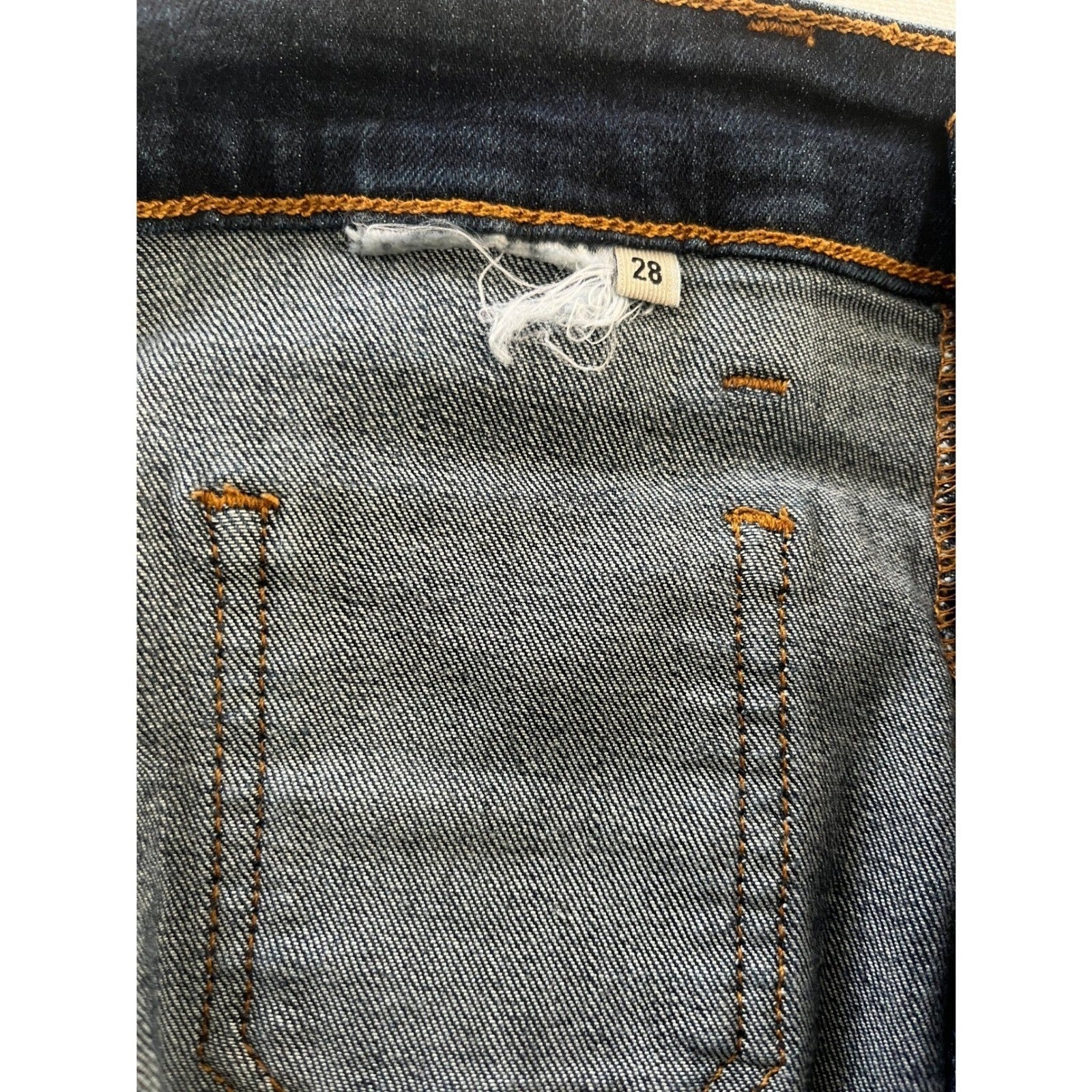 GUESS Dark Wash Flare Jeans Women Mid Rise Stretch Denim; TALL - In Seam 32"