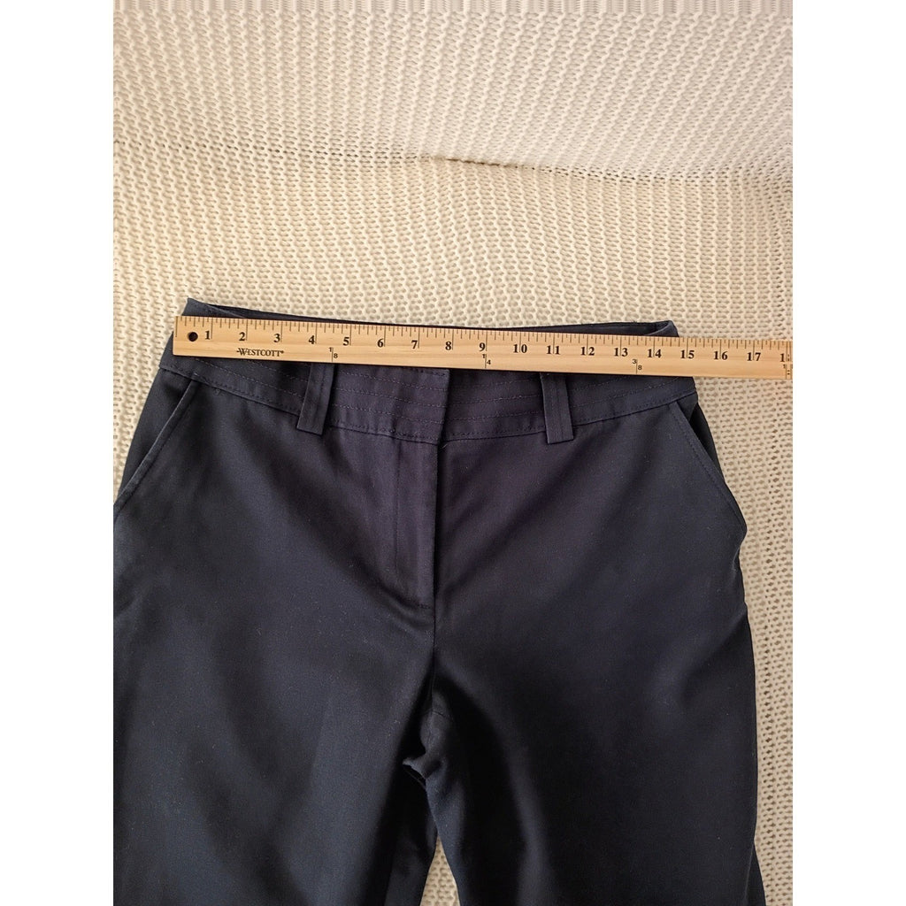 Jones New York Signature Dress Pants Navy Straight Stretch W28-29 NWOT