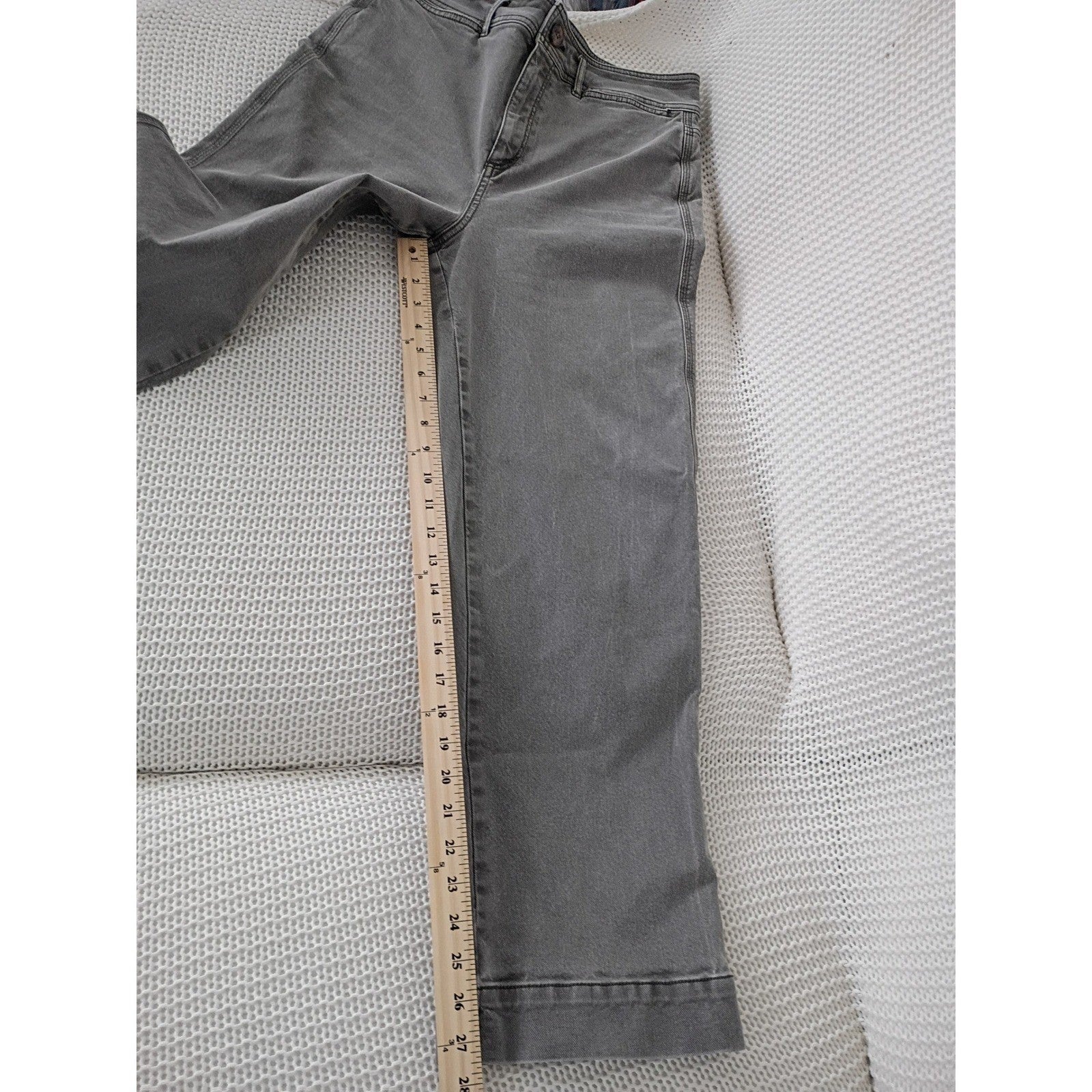 LOFT High Waisted Slim Wide Leg Olive Green Denim Jeans 8/29x28 $98