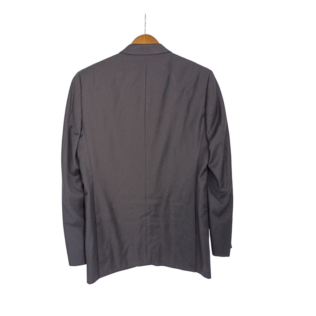 Privé Baroni Italy $700 Super 150s Wool Blazer 38R Navy Distressed Casual
