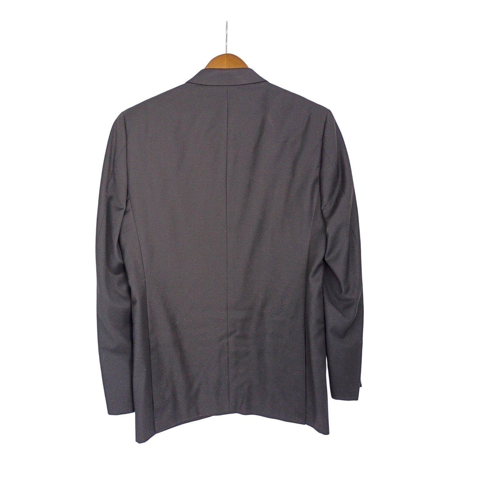 Privé Baroni Italy $700 Super 150s Wool Blazer 38R Navy Distressed Casual