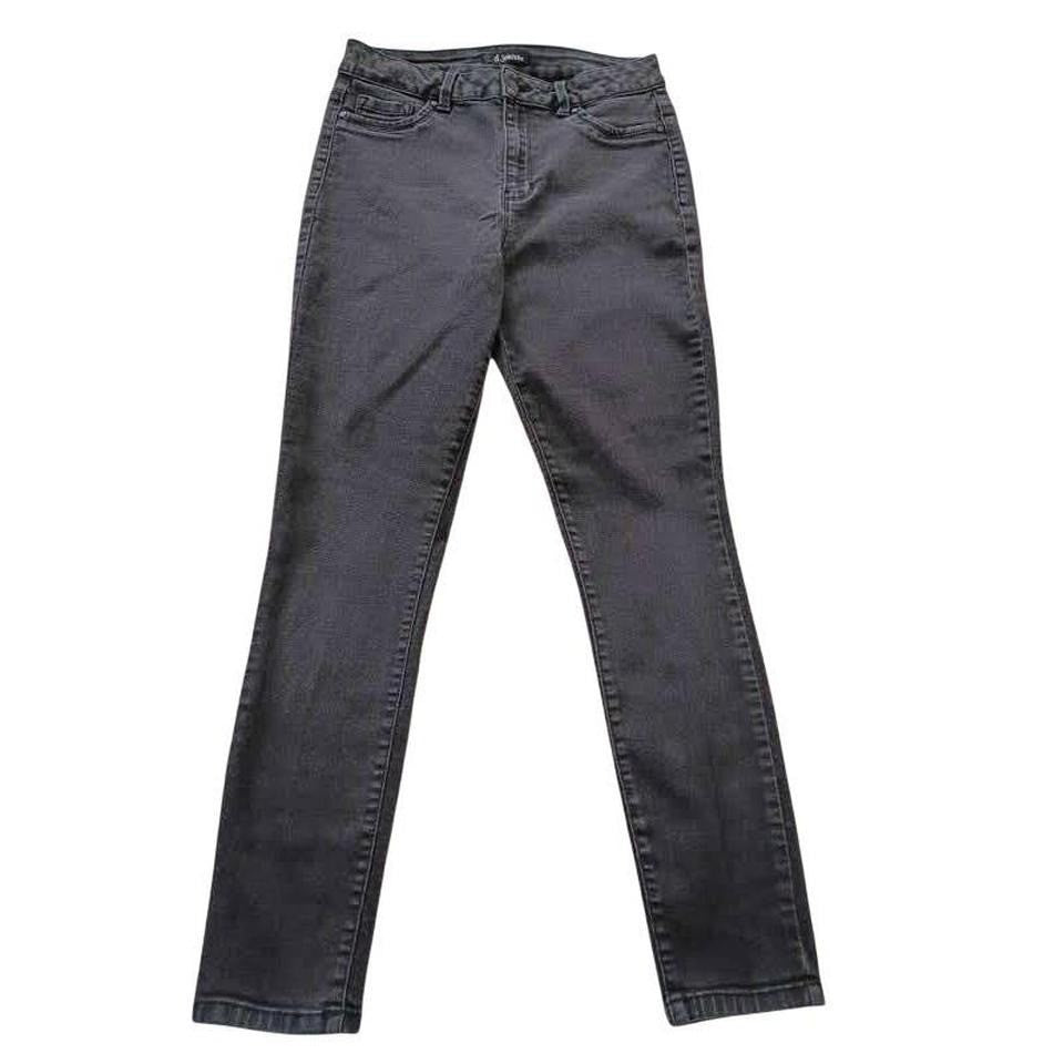 D. Jeans Faded Black High Rise Skinny Jeans Stretch Denim Slim Fit 27x27