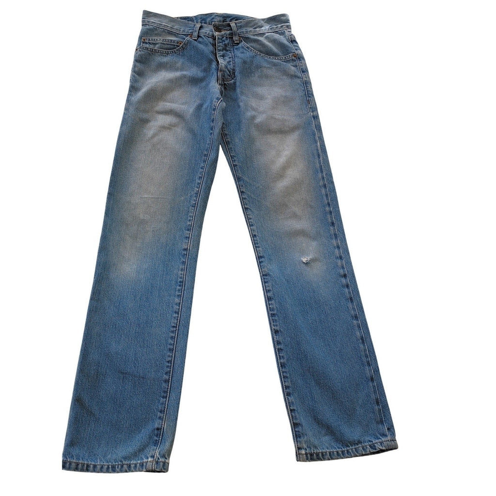 VTG Deep Pocket Jean Co USA Kentucky Straight Leg Jeans Light Wash Button Fly 29