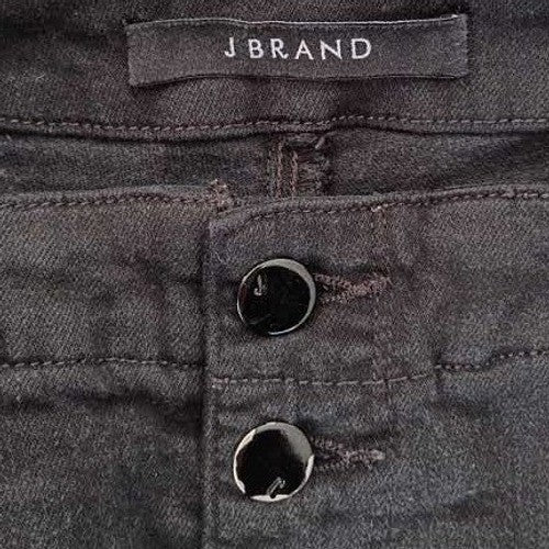 J BRAND Sculpting High Rise Button Fly Skinny Jeans Black Size 28 Natasha $228