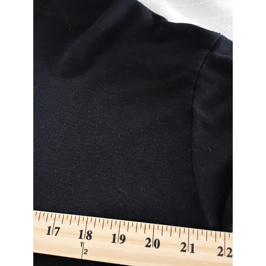 Splendid Collection Black Long Sleeve Crew Neck Knit Sweater Top Womens Medium