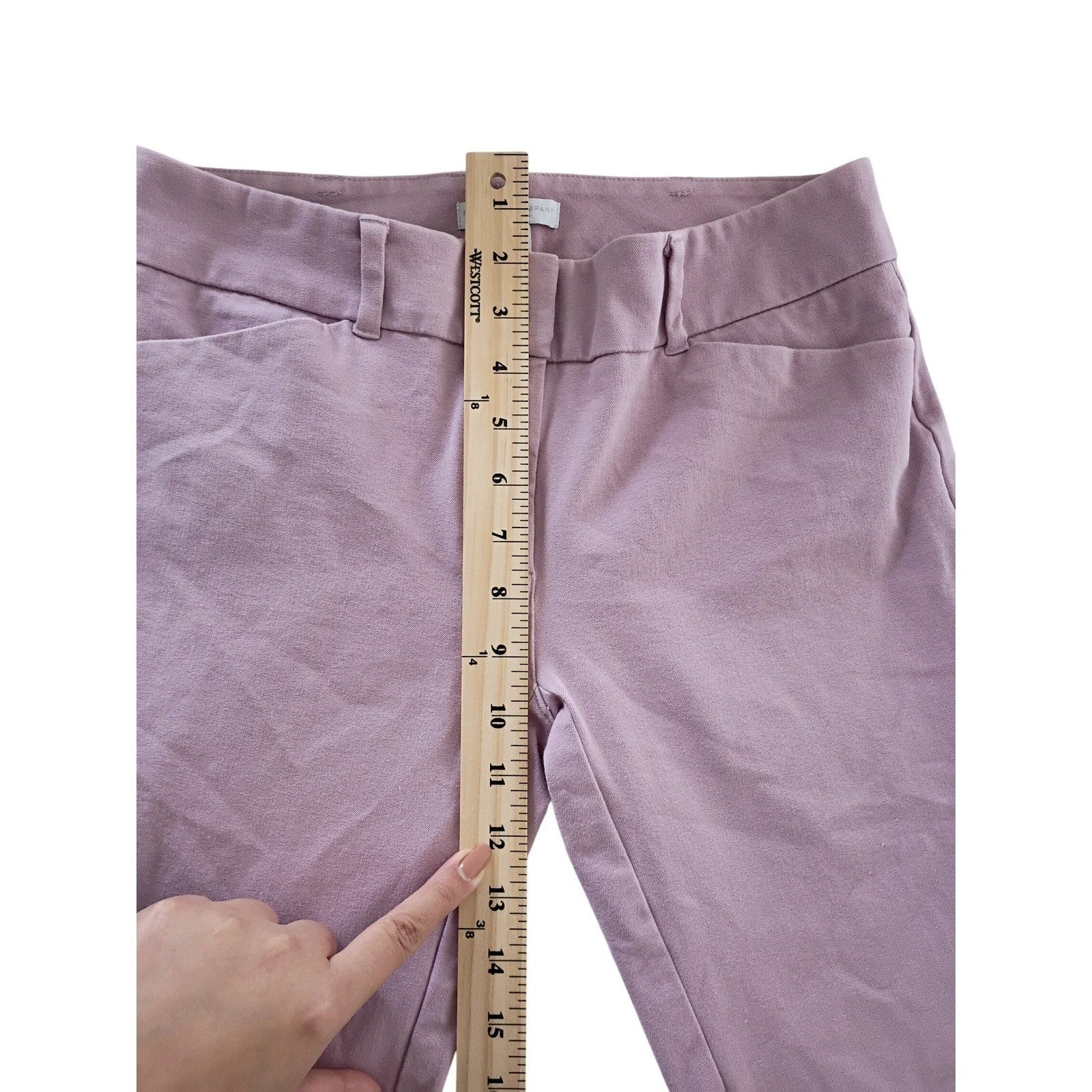 New York Company Stretch Pink Cropped Career Pants Womens Size 2