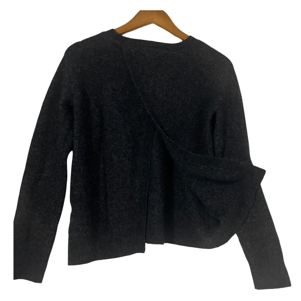 Abercrombie Fitch NWOT Wool Mohair Dark Gray Knit Sweater Pullover Long Sleeve S