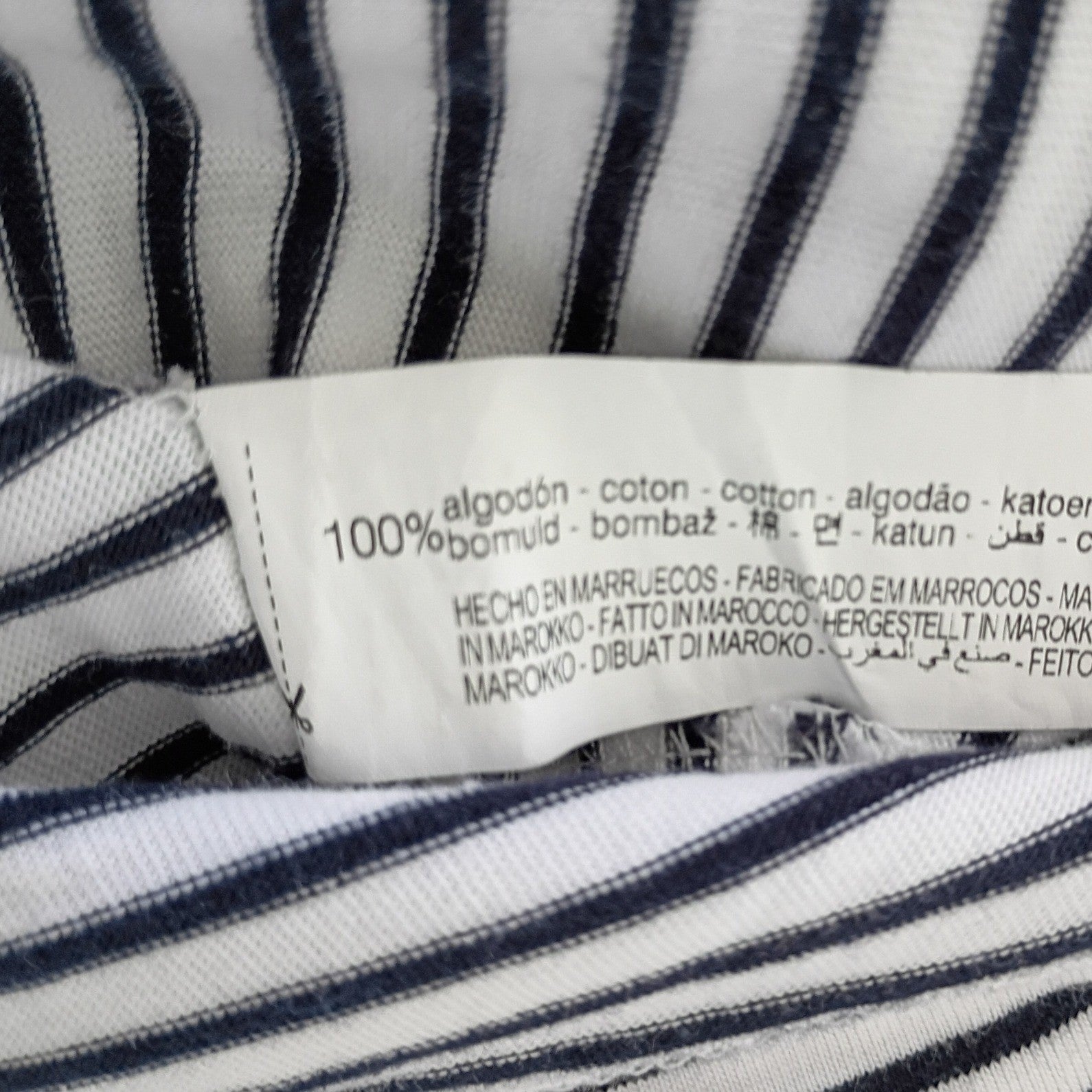 Zara Coastal Nautical Striped Tank Navy White Cotton Slvels Crew Neck Top S NWOT