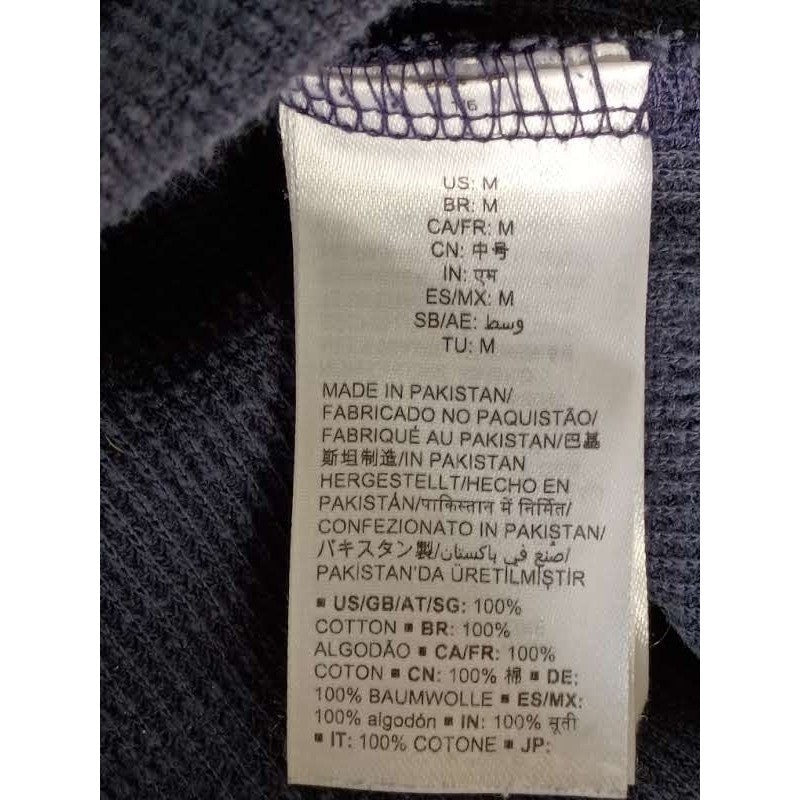 Goodthreads Navy Blue Slub 100% Cotton Pullover Hoodie Size Medium