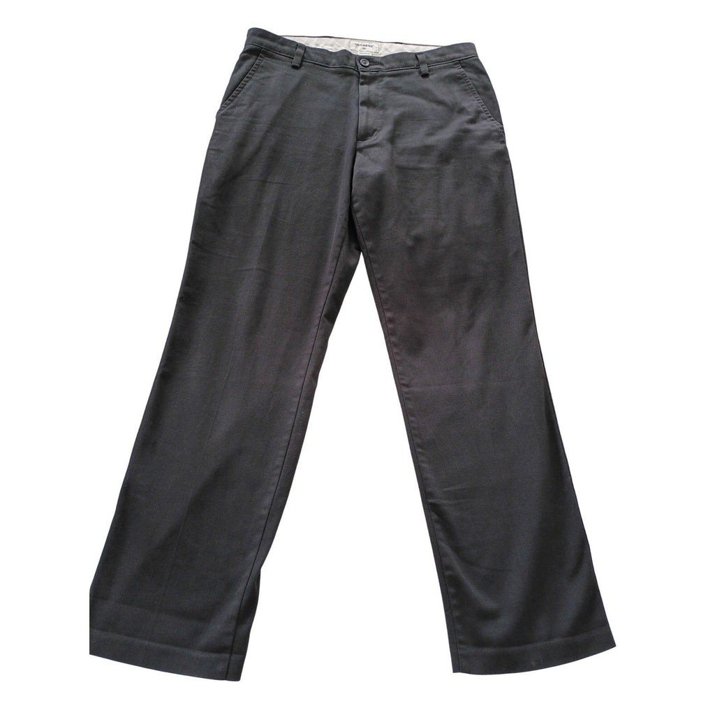 Dockers Men's 33x32 Black Chino Pants Straight Fit Cotton Stretch  Work Sits