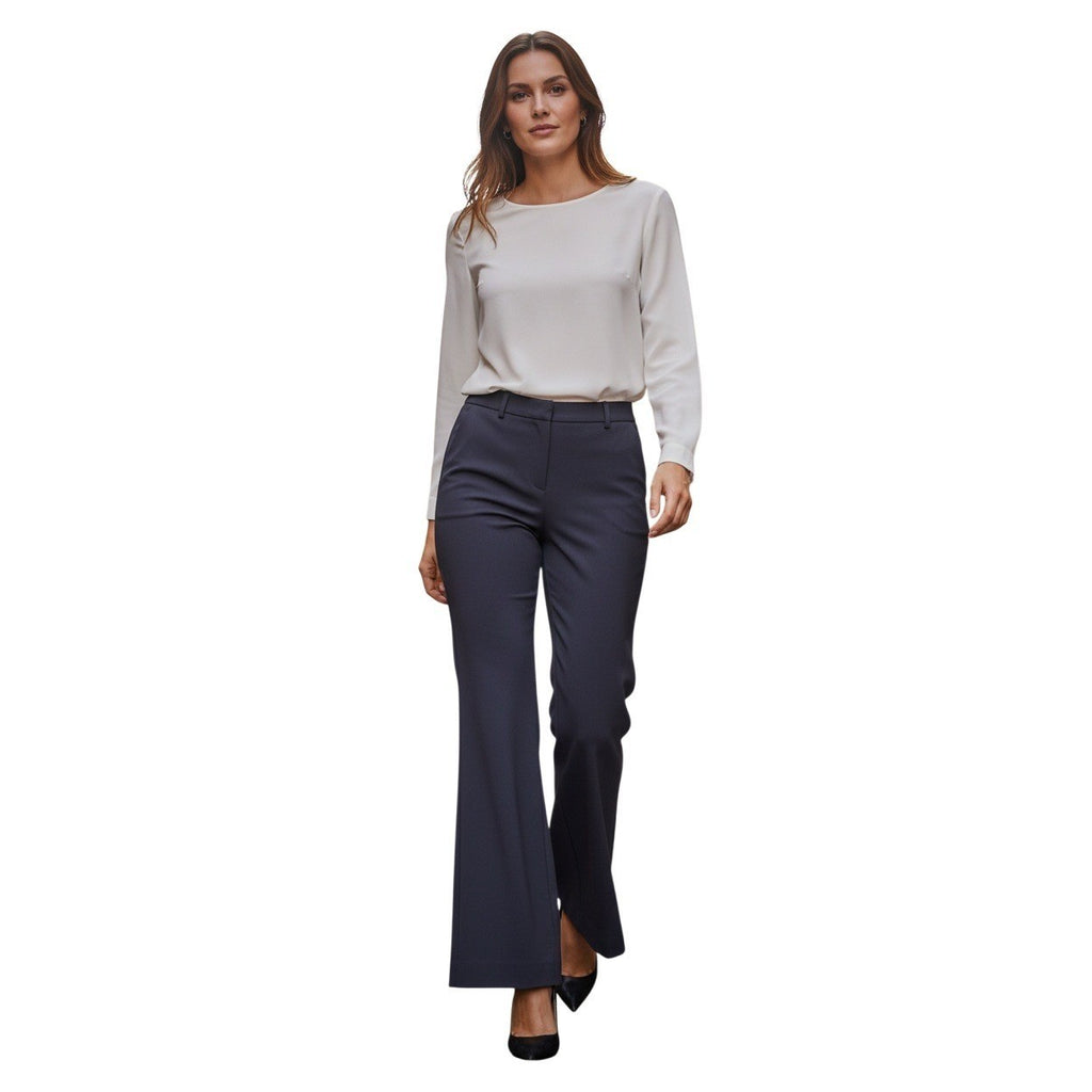 Worthington Wide Leg Trousers Navy Work Pants Womens 12 Fits W 29-31