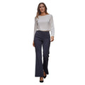 Worthington Wide Leg Trousers Navy Work Pants Womens 12 Fits W 29-31