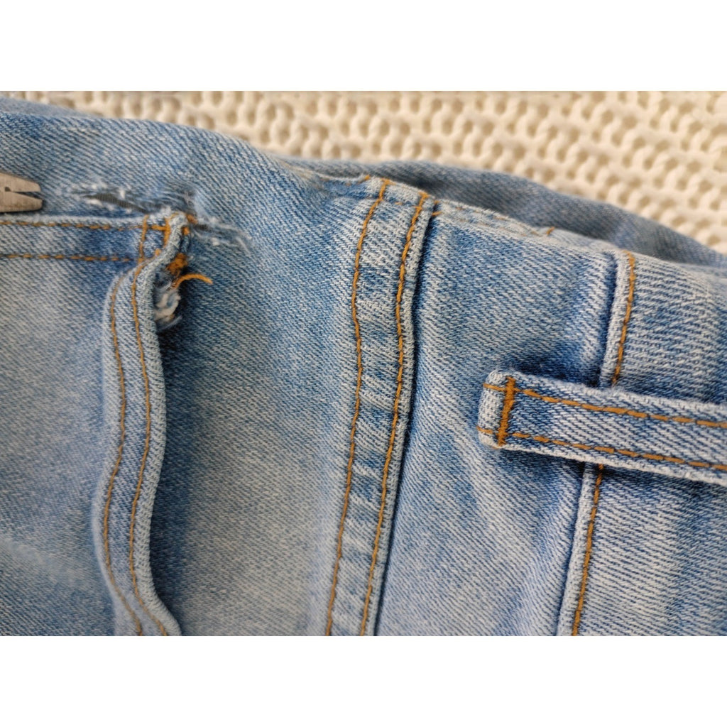 Zara Vintage Fade Slim Straight Jeans Mens 26x27 Distressed Denim