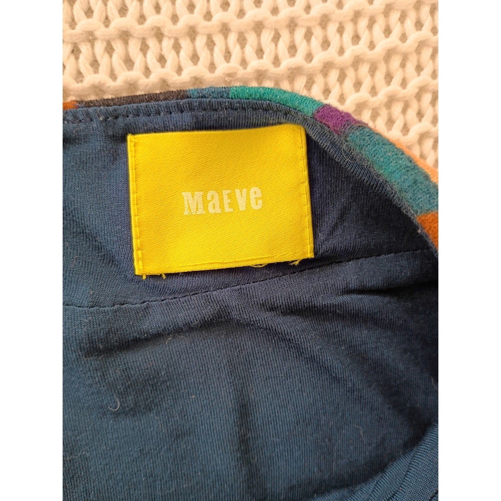 Maeve Anthropologie Geometric Optical Illusion Pencil Skirt Teal Purple Cotton S