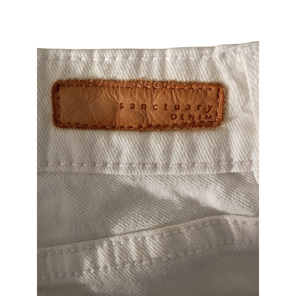 Sanctuary Denim NWOT Cream Beige Straight Leg Jeans Size 28x28 Classic $129