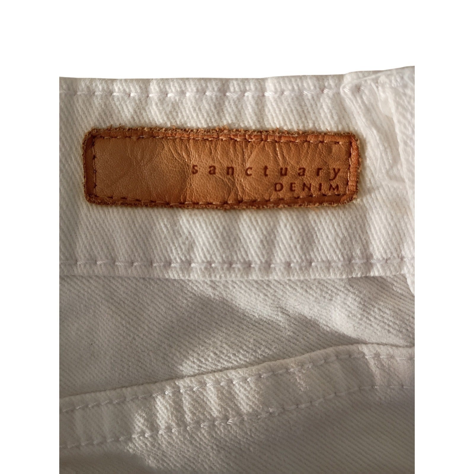 Sanctuary Denim NWOT Cream Beige Straight Leg Jeans Size 28x28 Classic $129