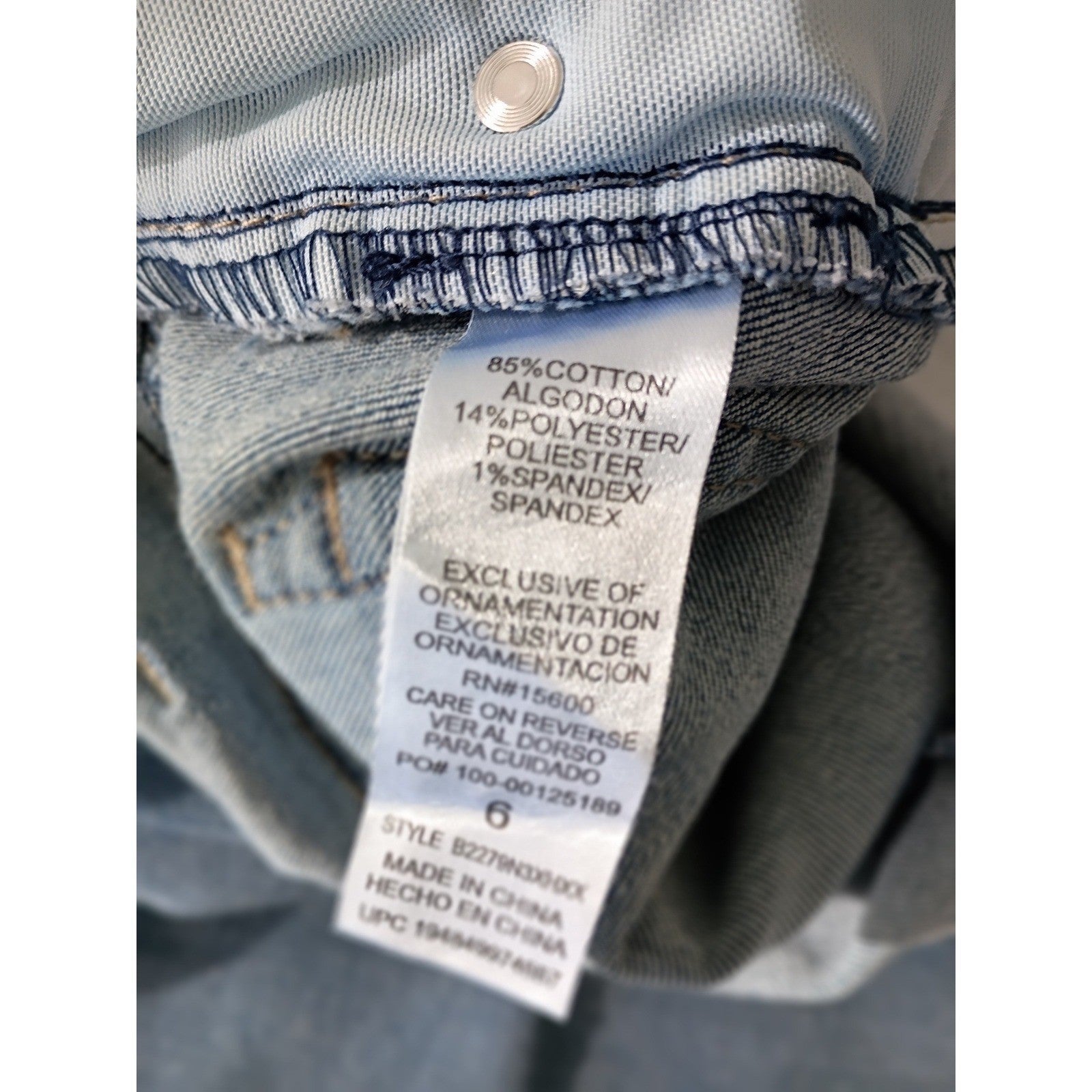 Democracy Ab Solution Straight Jeans Medium Wash Blue W29x29 Tag 6