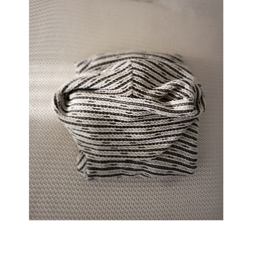 Merona Striped Coastal Preppy Striped Cowl Neck Sweater Cotton Blend XL