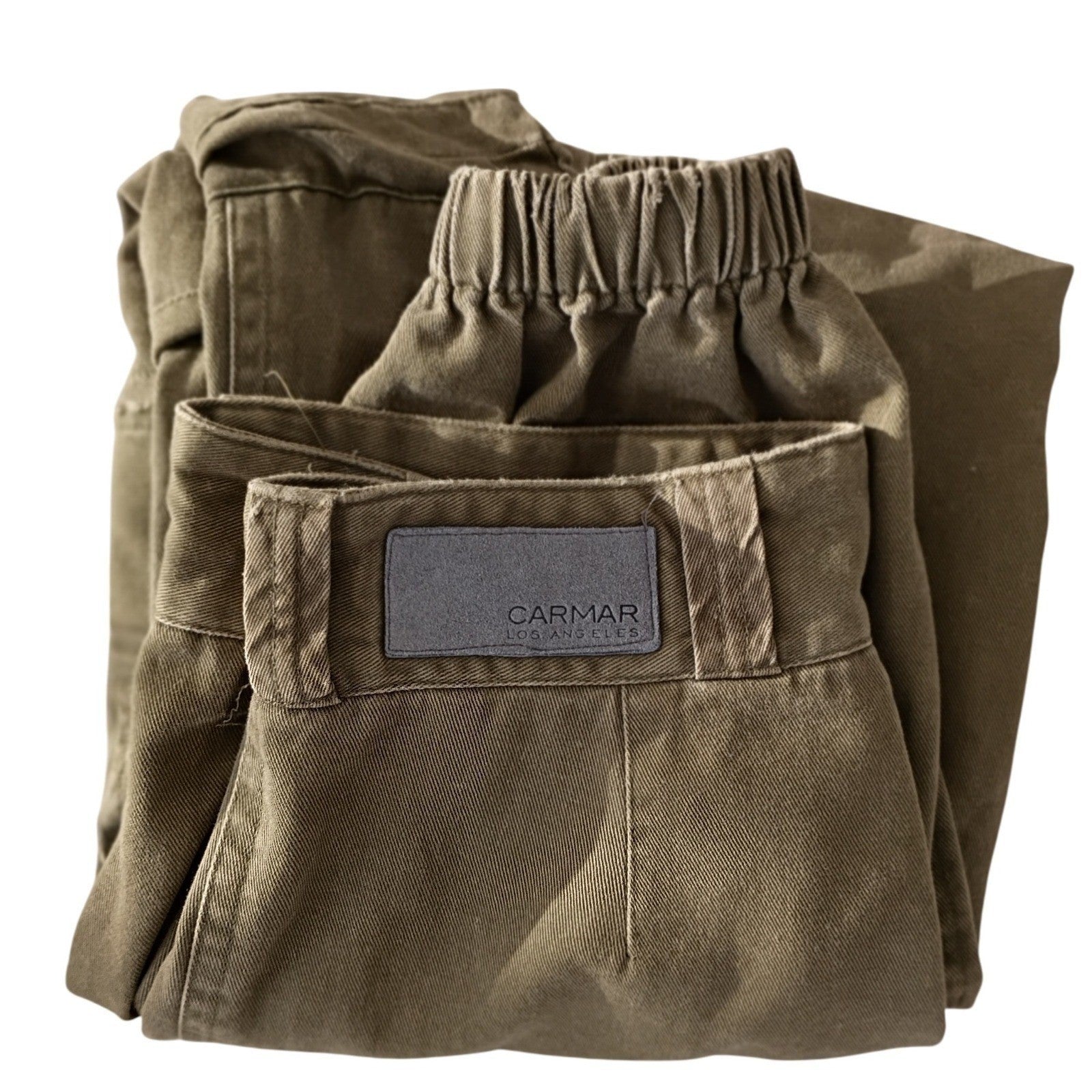 CARMAR CARMAR Olive Green Distressed Cargo Pants Size 26 VTG Grunge Style