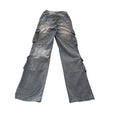 LILAC SUNSET Light Blue Denim Cargo Pants 24x31T