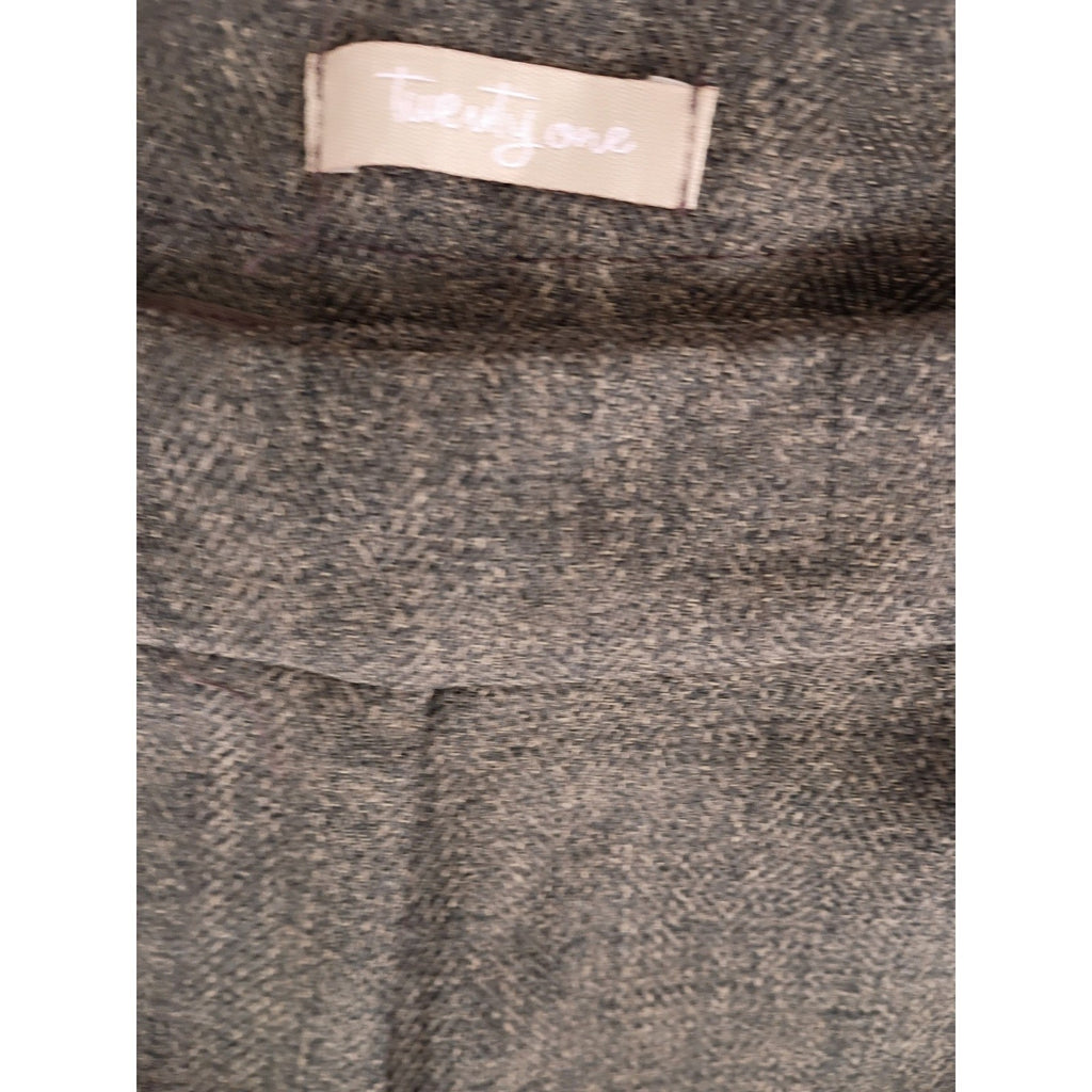 Forever 21 Twenty One NEW Brown High Rise Flare Trousers Textured W28 S