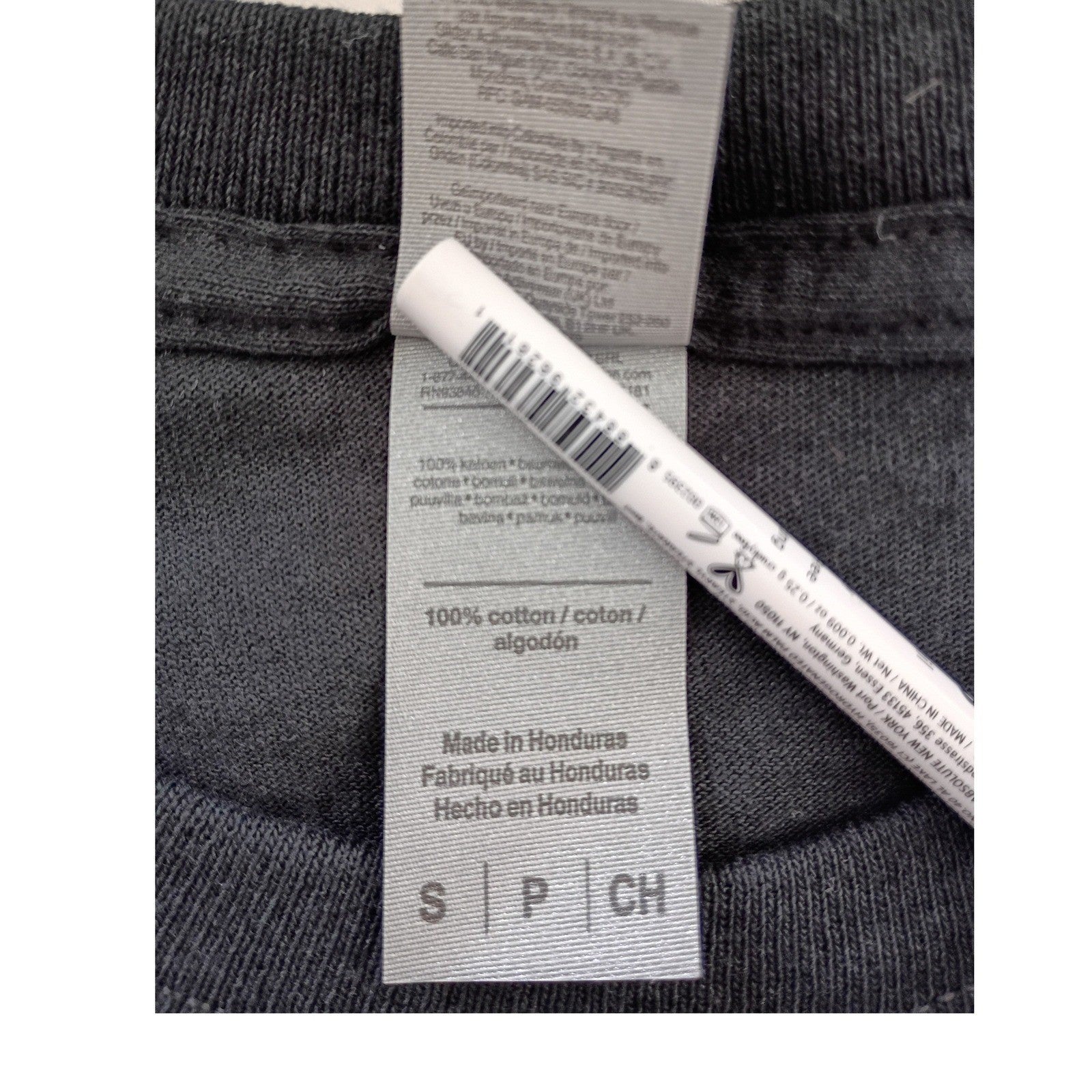Gildan Heavy Cotton Long Sleeve T Shirt Charcoal Grey Size S Basic Casual Top