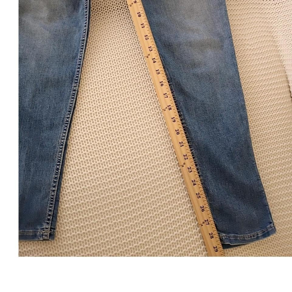 GUESS Power Ultra Skinny Jeans Women 29 Blue Wash Distressed Stretch Denim