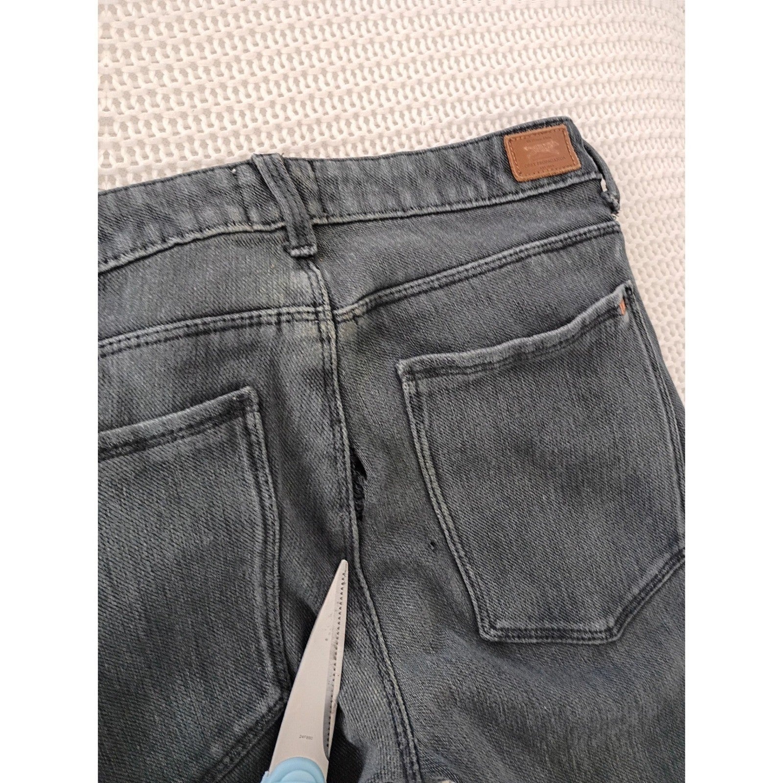 Obey Propaganda Skinny Jeggings Charcoal Grey Dark Wash Denim Women Size 28x30