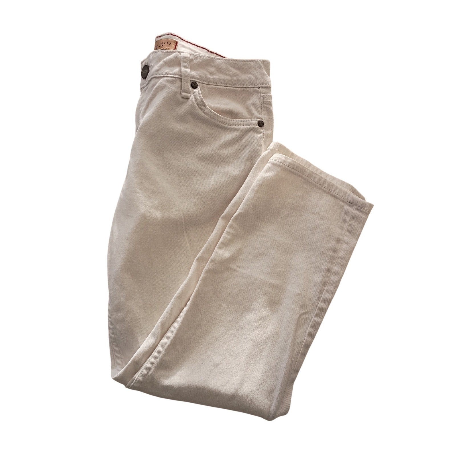 Sanctuary Denim NWOT Cream Beige Straight Leg Jeans Size 28x28 Classic $129