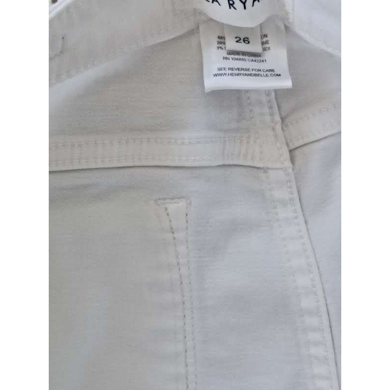 Lila Ryan White Skinny Jeans 26x26 NWOT Mid Rise Stretch Denim Pant Classic Soft