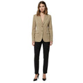 Chadwicks of Boston Beige 98%Cotton Blazer Jacket Size 14 Two Button