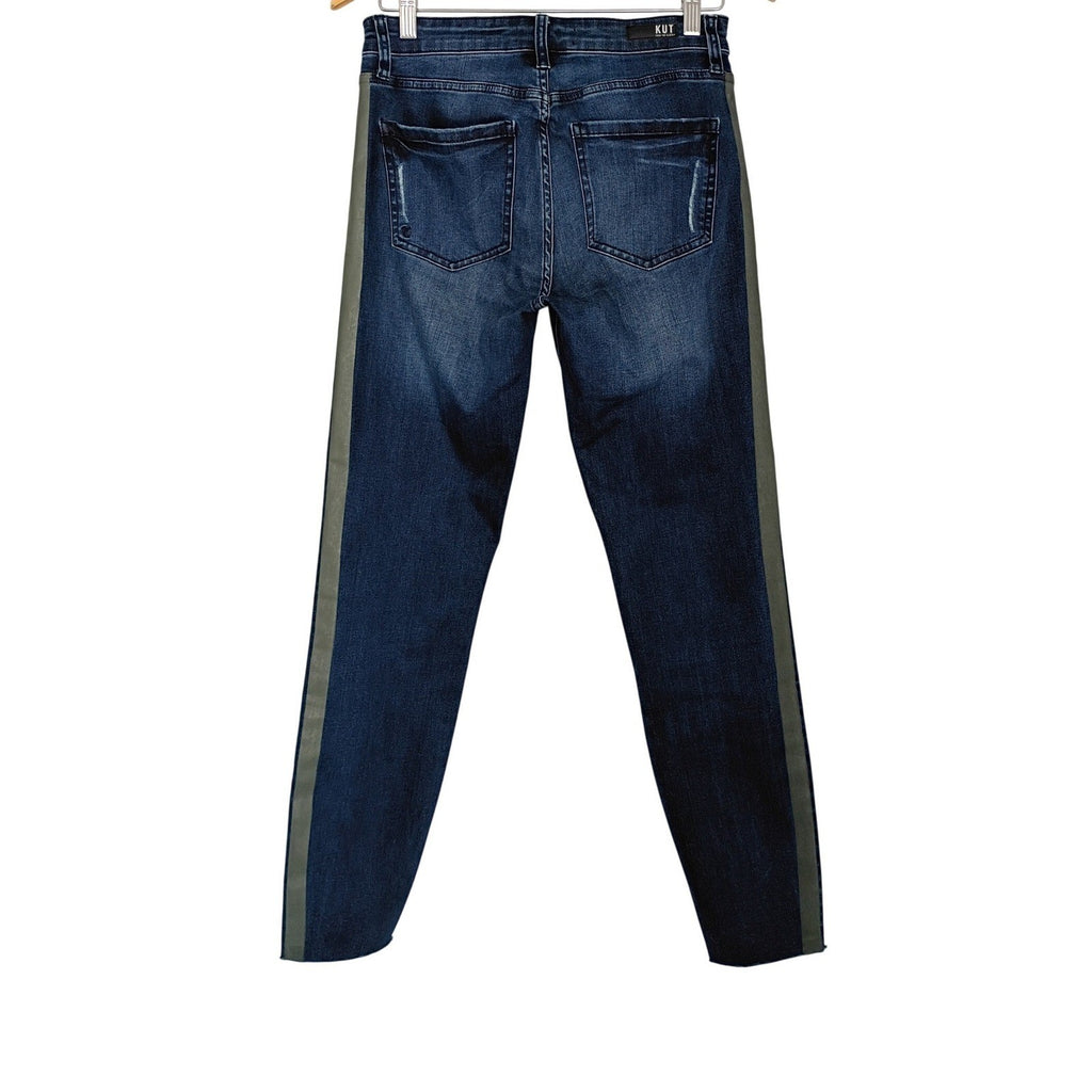 High Rise Slim Jeans 27x27 Dark Wash Connie Kut From The Kloth Classic