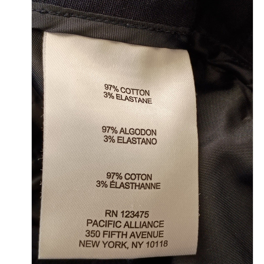 Jones New York Signature Dress Pants Navy Straight Stretch W28-29 NWOT