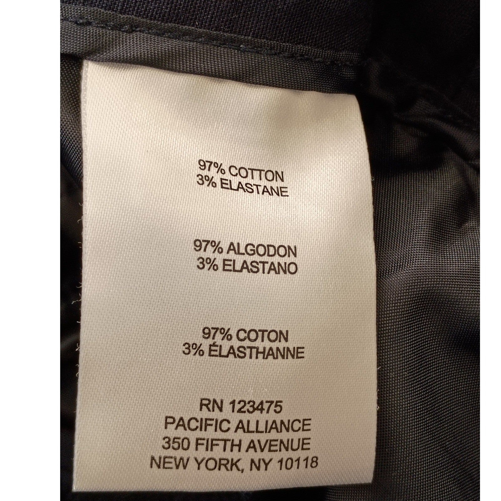 Jones New York Signature Dress Pants Navy Straight Stretch W28-29 NWOT