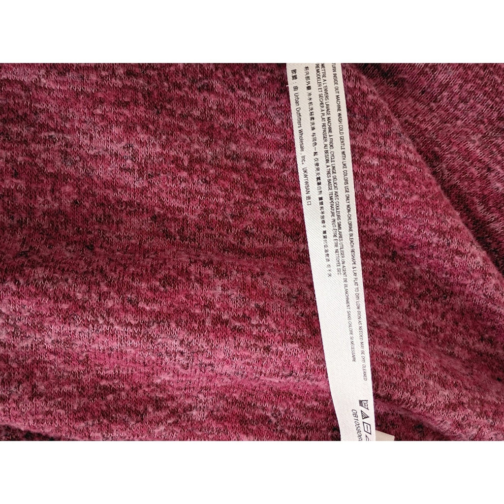 Anthropologie Saturday Sunday Burgundy Heathered Layered Top Boho Cozy Fits S/M