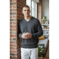 Gap Men's V-Neck Sweater Dark Gray Heathered Size Medium Casual Classic Style