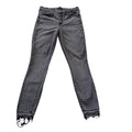 GAP Legging High Rise Button Fly Raw Hem Faded Black Jeans 4R 27x28 Stretch