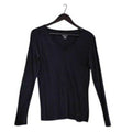 MERONA 100% Cotton Black Long Sleeve V-Neck T-Shirt M Ultimate Supreme Cotton