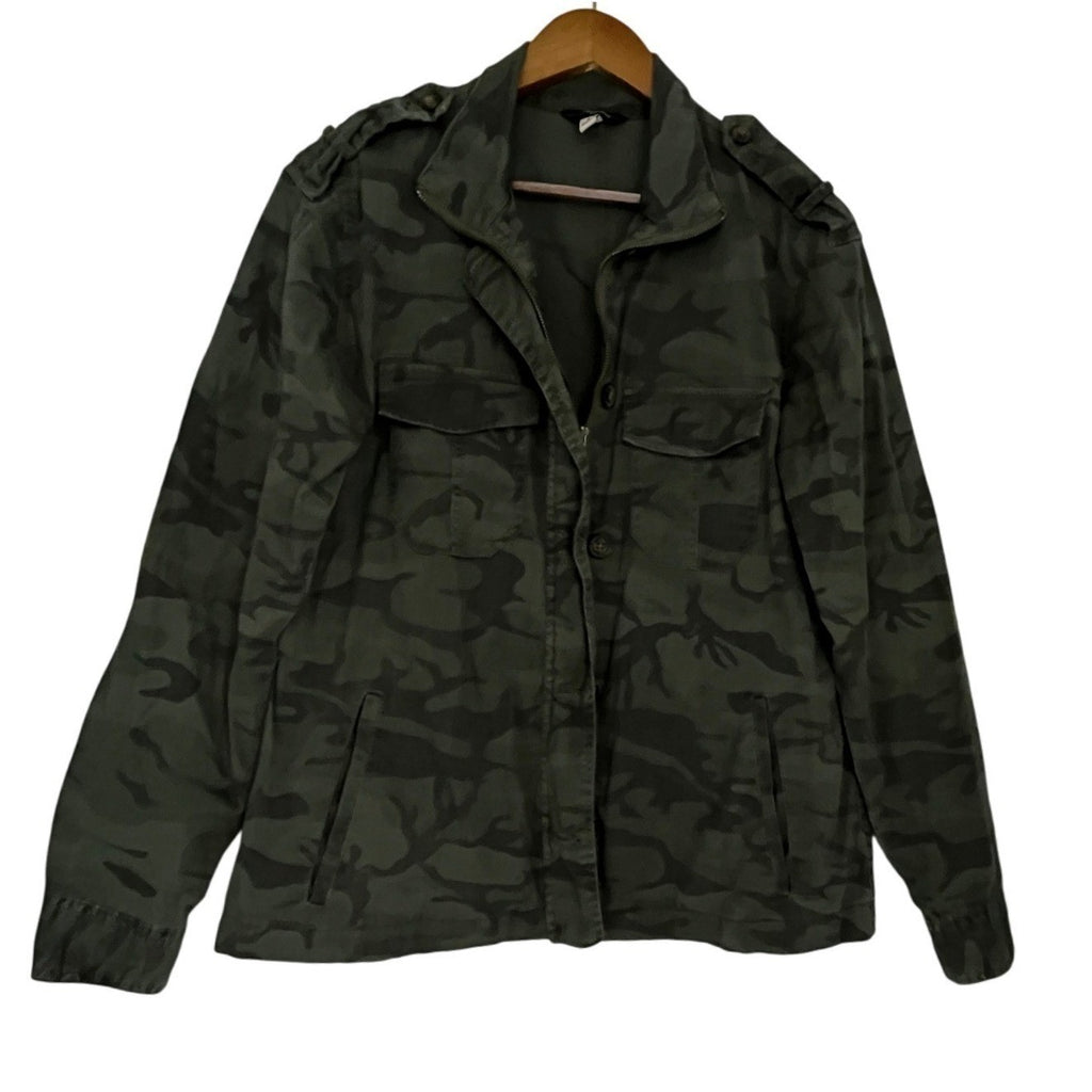 Supplies Camouflage Utility Jacket Military Camo Field Coat Cotton Small P2P 20"
