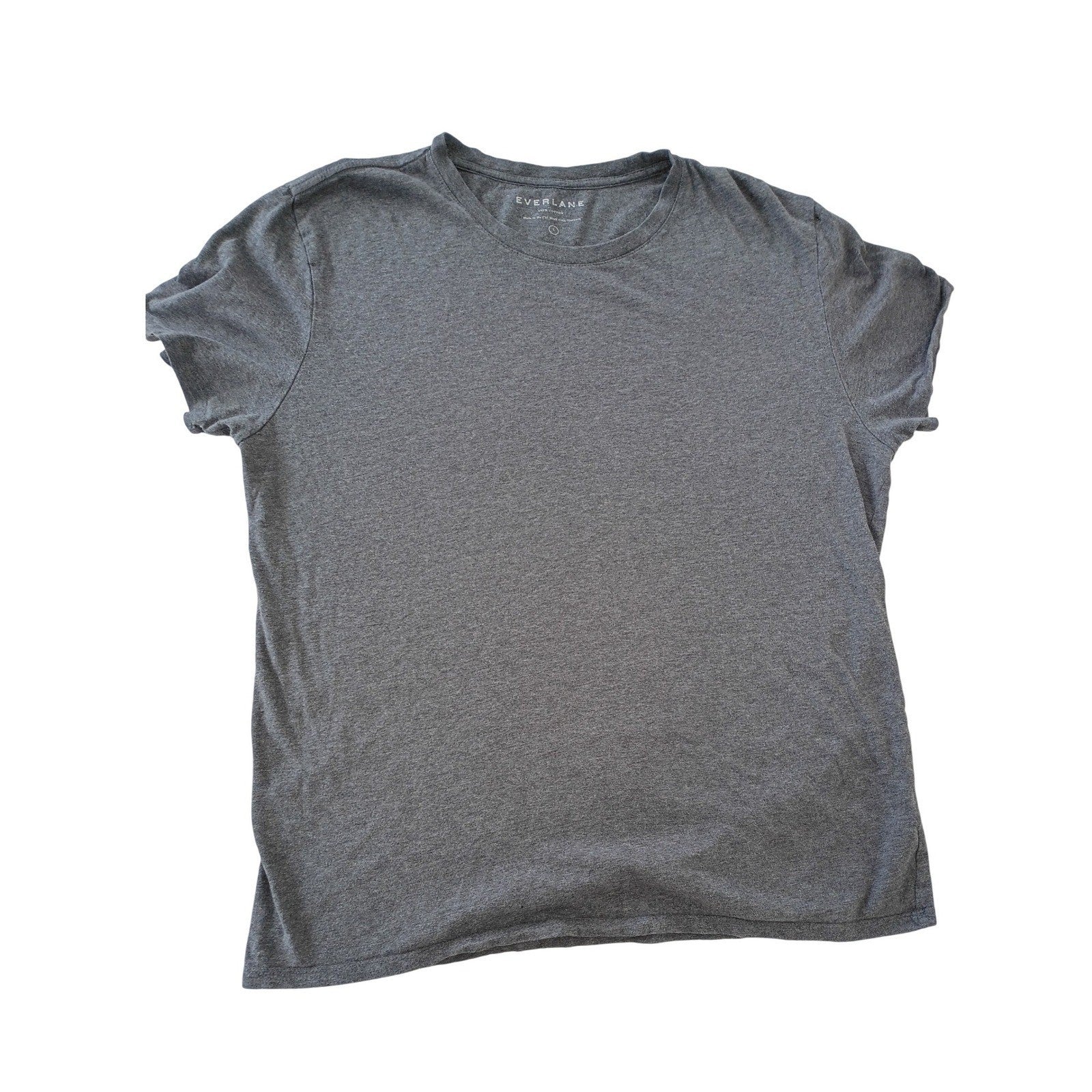 Everlane Crew Neck T Shirt Basic Essential Heather Gray Cotton Small/Medium