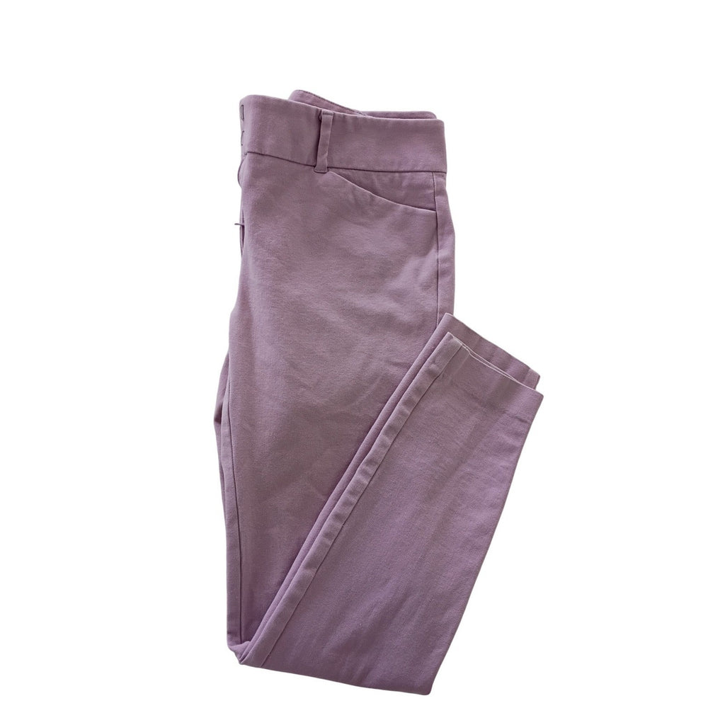 New York Company Stretch Pink Cropped Career Pants Womens Size 2