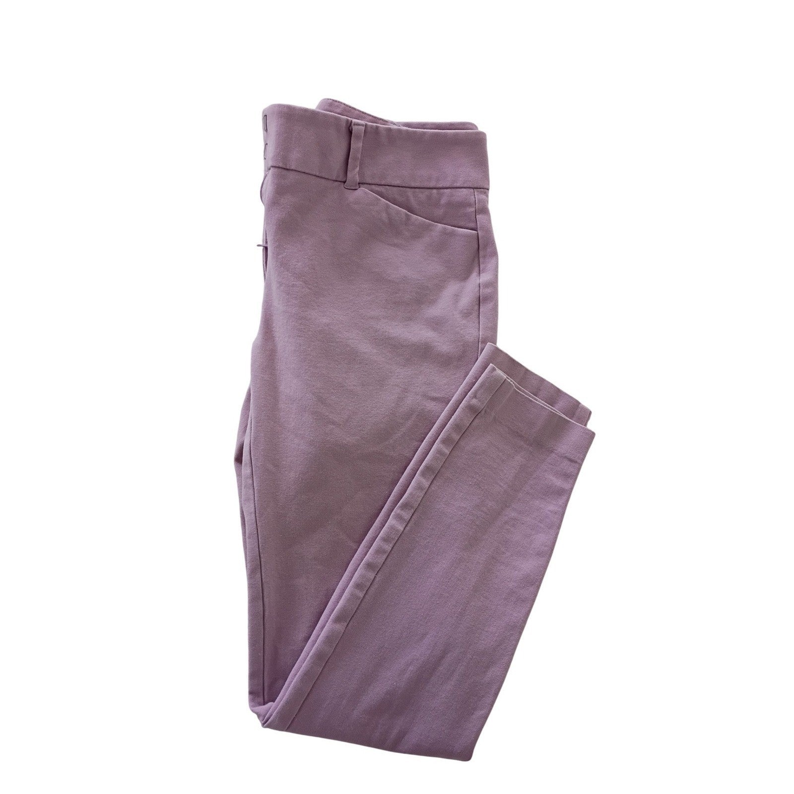 New York Company Stretch Pink Cropped Career Pants Womens Size 2