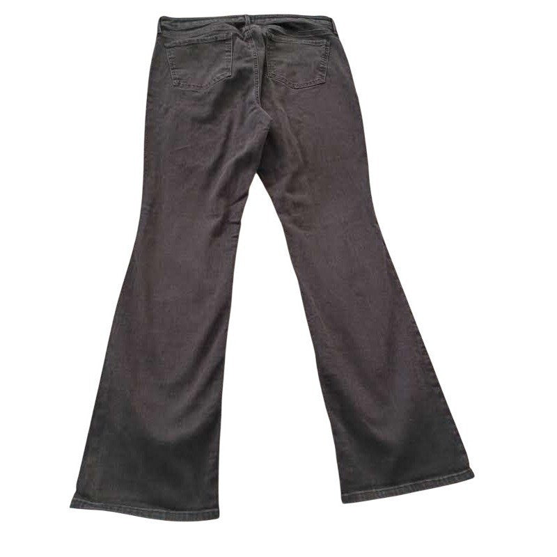 NYDJ Barbara Bootcut Jeans Black Lift Tuck Womens 14